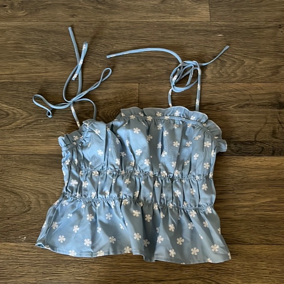 SHEIN Tops - Small blue crop top